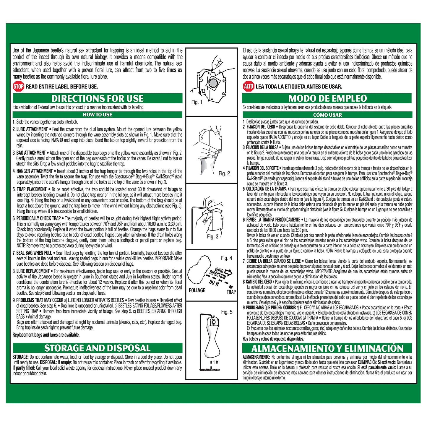 Spectracide Bag-A-Bug Japanese Beetle Trap, Dual Lure System