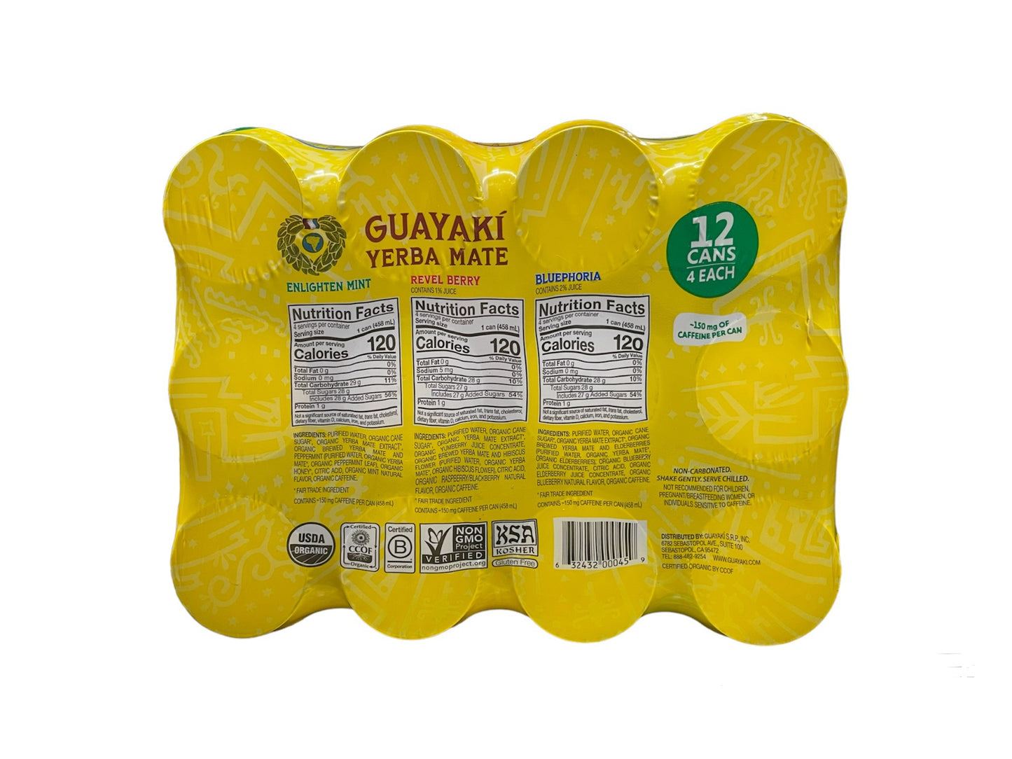 Yerba Mate Guayaki 15.5 fl. oz. (12 Pack)