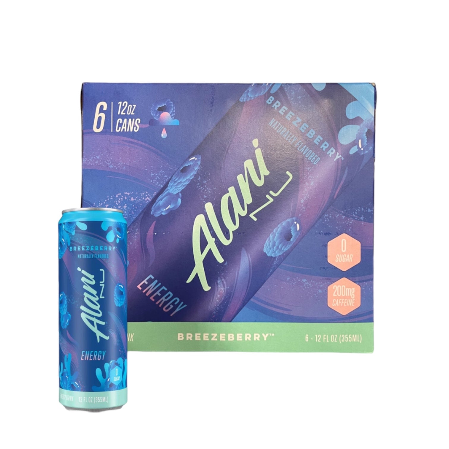 Alani Nu Energy 12oz, Breezeberry (6 Pack)