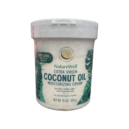 Nature Well Extra Virgin Coconut Oil Moisturizing Cream, 16 oz