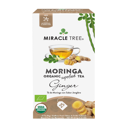 Miracle Tree's Organic Moringa Tea, Ginger