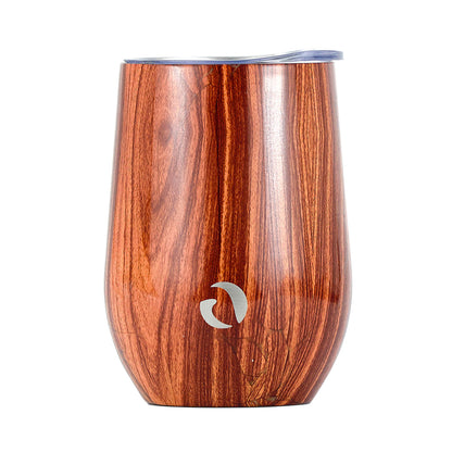 DRINCO® 12oz Insulated Wine Tumbler Glass (Woodland)