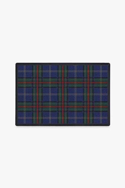 Winter Tartan Navy Doormat