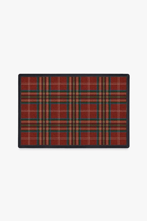 Winter Tartan Red Doormat