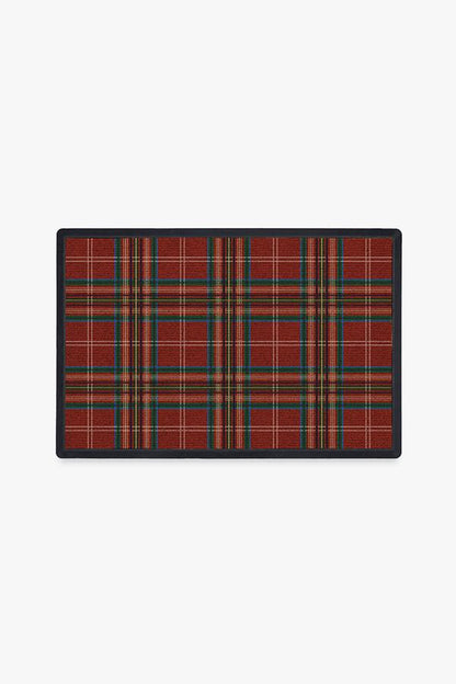 Winter Tartan Red Doormat