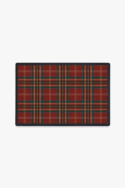 Winter Tartan Red Doormat