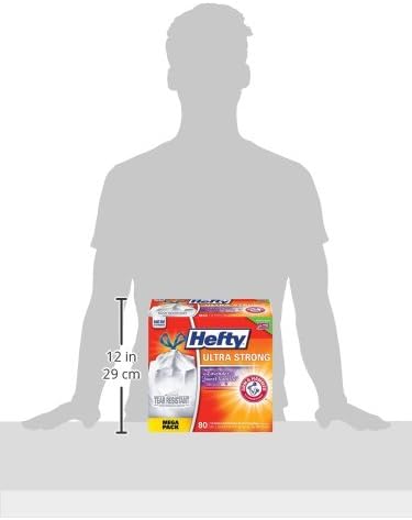 Hefty Ultra Strong Tall Kitchen Trash Bags, Lavender & Sweet Vanilla Scent, 13 Gallon, 80 Count