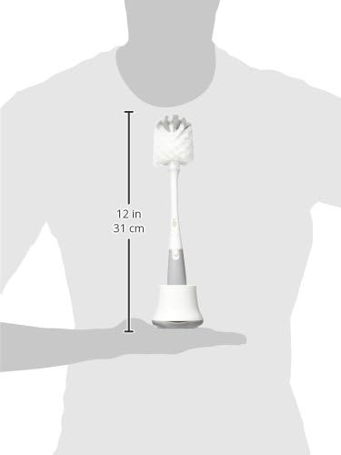 OXO Tot Bottle Brush with Nipple Cleaner and Stand - Gray