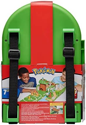 Pokémon Carry Case Playset, Feat. Different Locations Within One Playset, with 2-Inch Pikachu Figure, Treetop Trap Door, Battle Area, Hidden Cave and More - Easily Folds into a Backpack