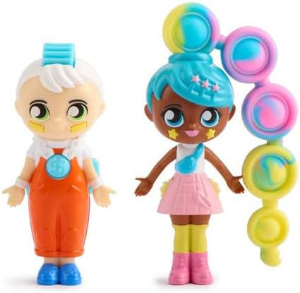 Fashion Fidgets Sensory Toy Dolls – Push Pop Fidget Toy Includes 1 Mystery Doll – Anxiety and Stress Relief for Kids