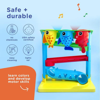 Move2Play, Feed The Fish, Interactive Baby Toy, 1 Year Old Birthday Gift For Boys & Girls, 9-12 Months, 6 7 8 9 10 12+ Months