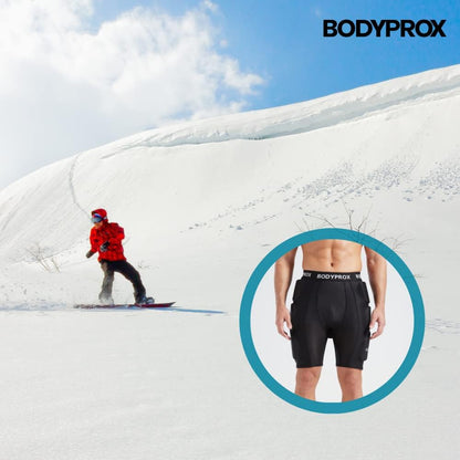 Bodyprox Protective Padded Shorts for Snowboard,Skate and Ski,3D Protection for Hip,Butt and Tailbone