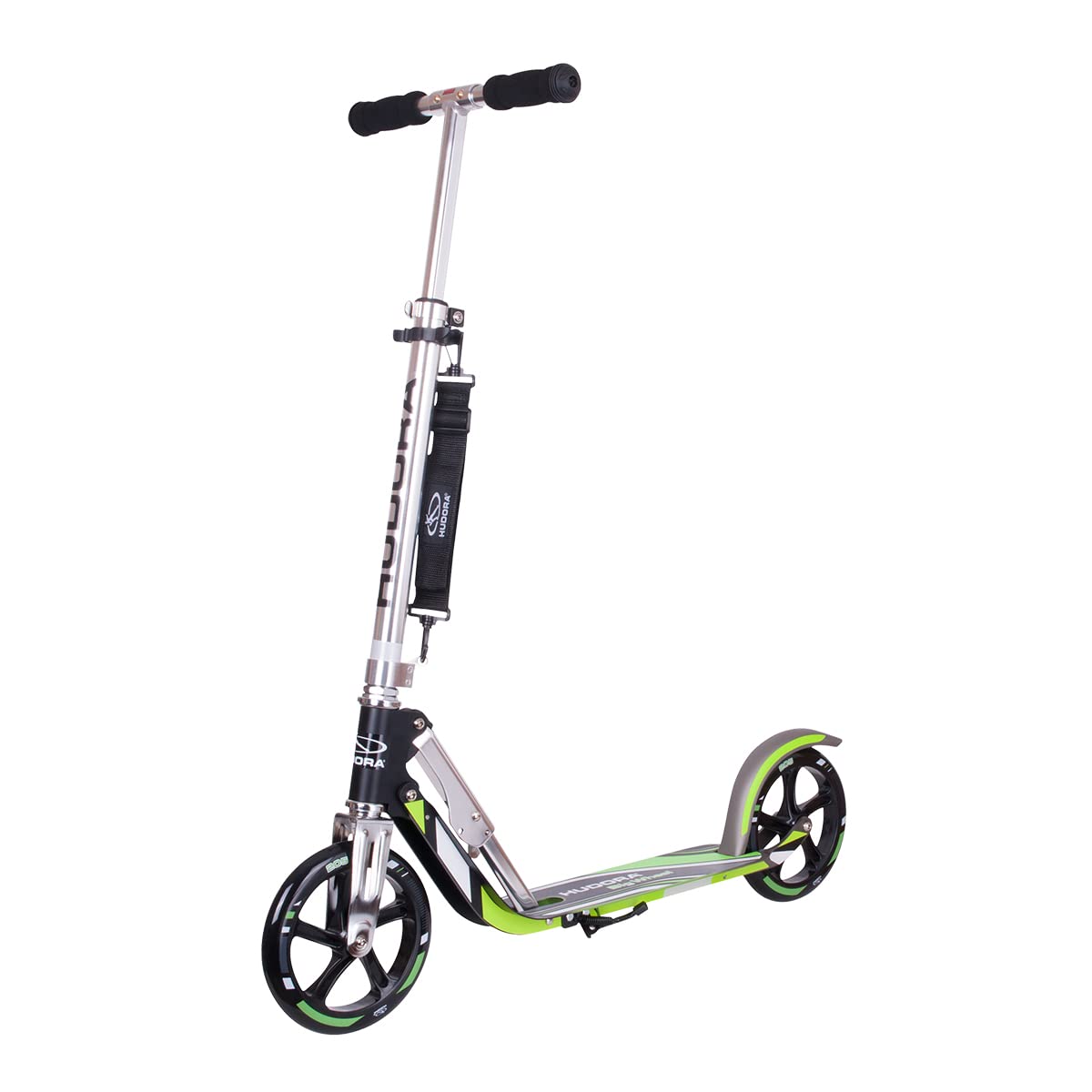 HUDORA Scooter for Kids Ages 6-12 - Scooter for Kids 8 Years and Up, Scooters for Teens 12 Years and Up, Adult Scooter with Big Wheels, Lightweight Durable All-Aluminum Frame Scooter