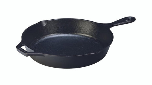 Lodge 10.25 Inch Cast Iron Pre-Seasoned Skillet – Signature Teardrop Handle - Use in the Oven, on the Stove, on the Grill, or Over a Campfire, Black