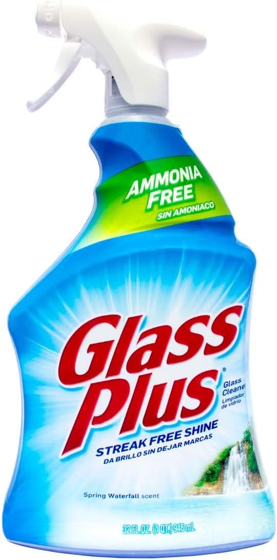 Glass Plus Glass Cleaner, 32 Fl Oz Bottle, Multi-Surface Glass Cleaner