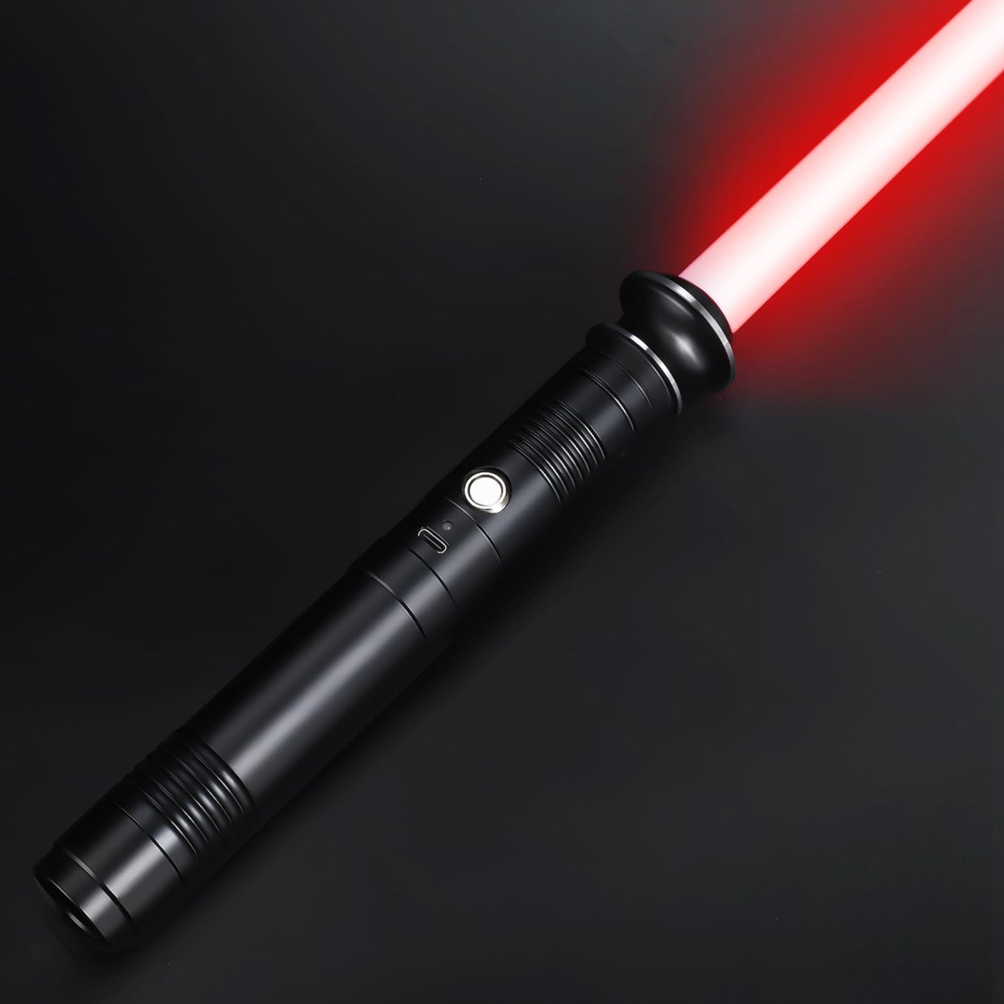 Pskikkp Lightsaber Metal Hilt 12 Colors,Toys for Boys Girls Age 3 4 5 6 7 8 9 10 Year Old,Battery Rechargable FX Dueling Light Saber,Gifts for Boyfriend Girlfriend (Black)