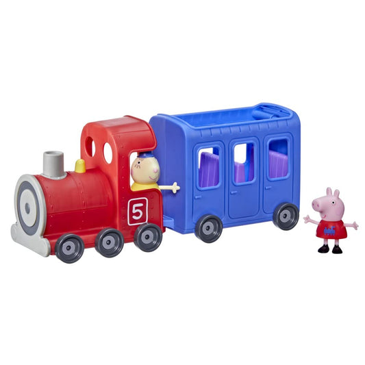 Peppa Pig Peppa’s Adventures Miss Rabbit’s Train 2-Part Detachable Vehicle Preschool Toy: 2 Figures, Rolling Wheels, for Ages 3 and Up