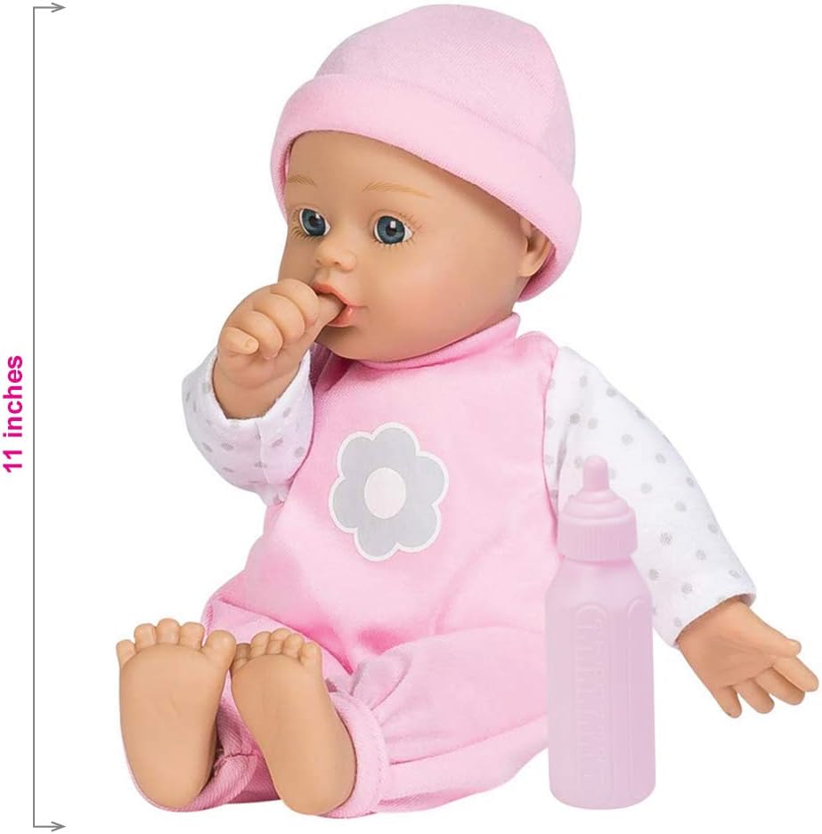 Adora Soft Baby Doll Girl, 11 inch Sweet Baby Blossom, Machine Washable (Amazon Exclusive) 1+