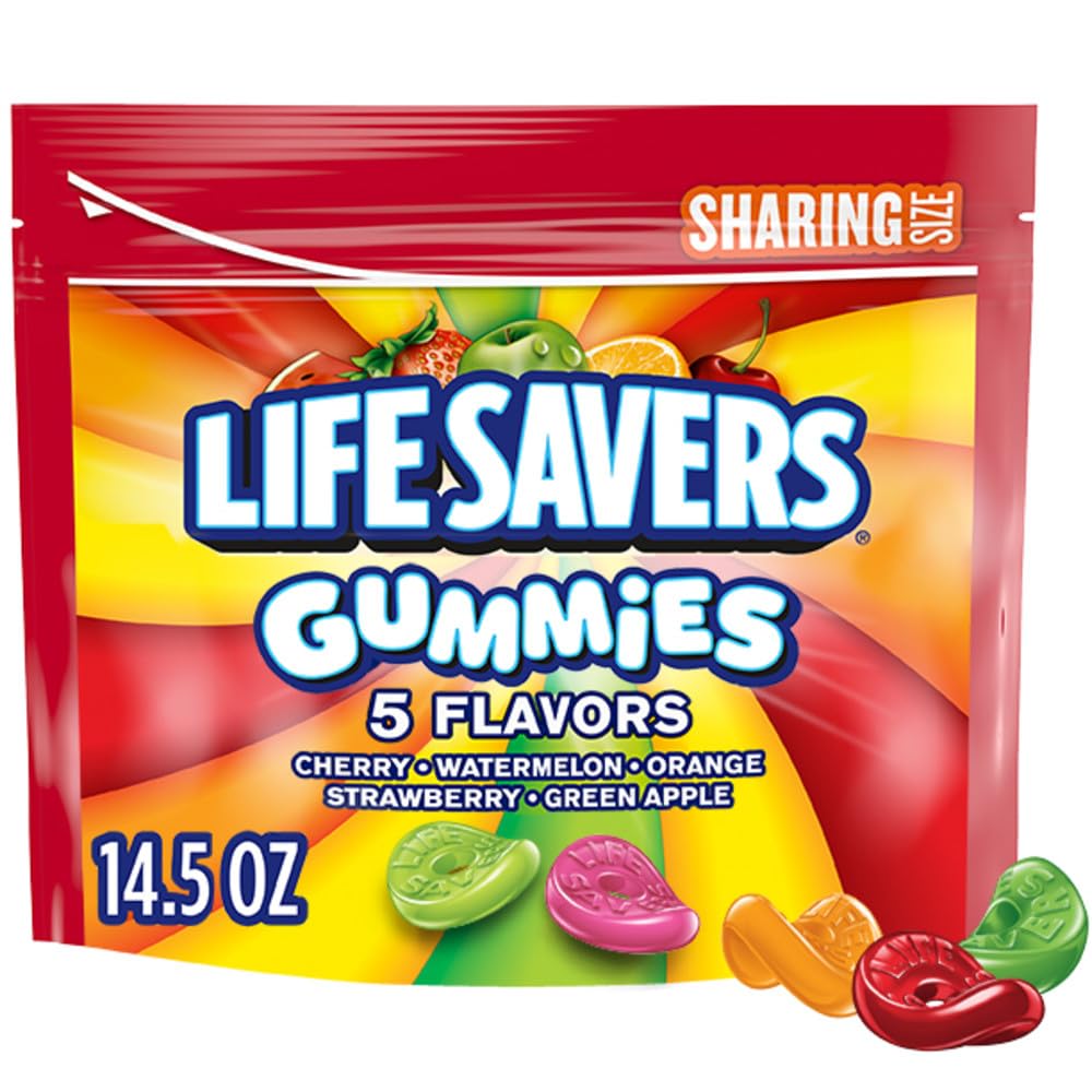 Life Savers Gummies 5 Flavors Candy, 14.5-Ounce Sharing Size Bag , 14.82 Ounce
