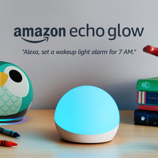 Echo Glow - Multicolor smart lamp, Works with Alexa