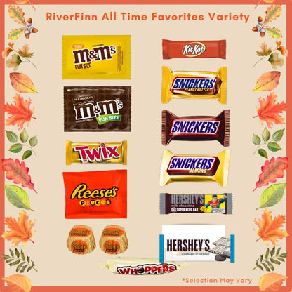 ULTIMATE Assorted 4 Lb. Chocolate Candy Variety Pack, Bulk Mega Candy Mix, Fun Size Assortment, Individually Wrapped Minis, Great for Valentine Exchanges, Parties, Parades & Pinatas! (All Time Favorites, 4 Lbs.)