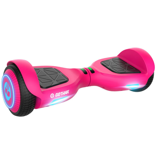 Gotrax Hoverboard with 6.5" LED Wheels & Headlight, Top 6.2mph & 3.1 Miles Range Power by Dual 200W Motor, UL2272 Certified and 50.4Wh Battery Self Balancing Scooters for 44-176lbs Kids Adults