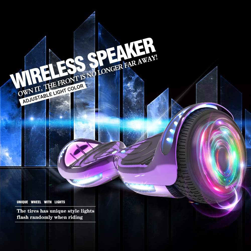 Hoverboard Certified HS2.01 Bluetooth Flash Wheel with LED Light Self Balancing Wheel Electric Scooter