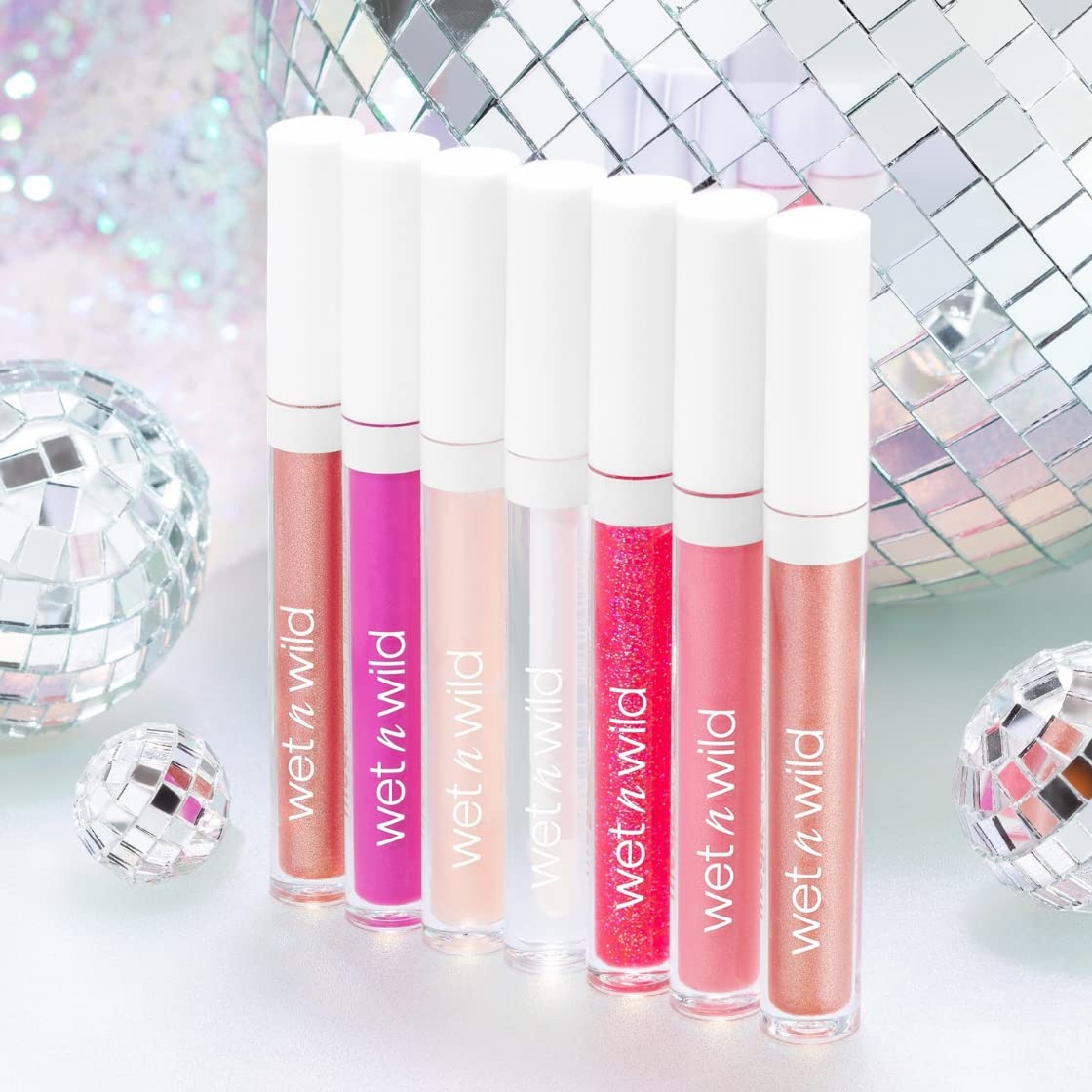 wet n wild Mega Slicks Lip Gloss | Long Lasting | Hyaluronic Acid | High Shine | Crystal Clear