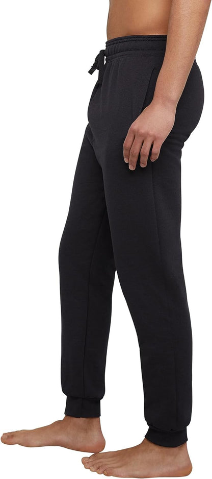 Hanes Men's EcoSmart Jogger Sweatpants, Men's Midweight Fleece Lounge Pants, 30.5"