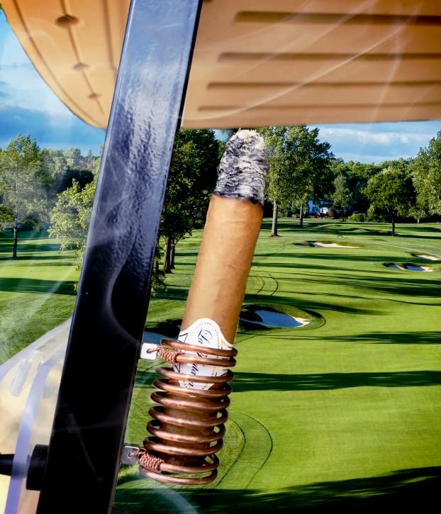 Cigar Holder for Golf Cart - Handmade Copper