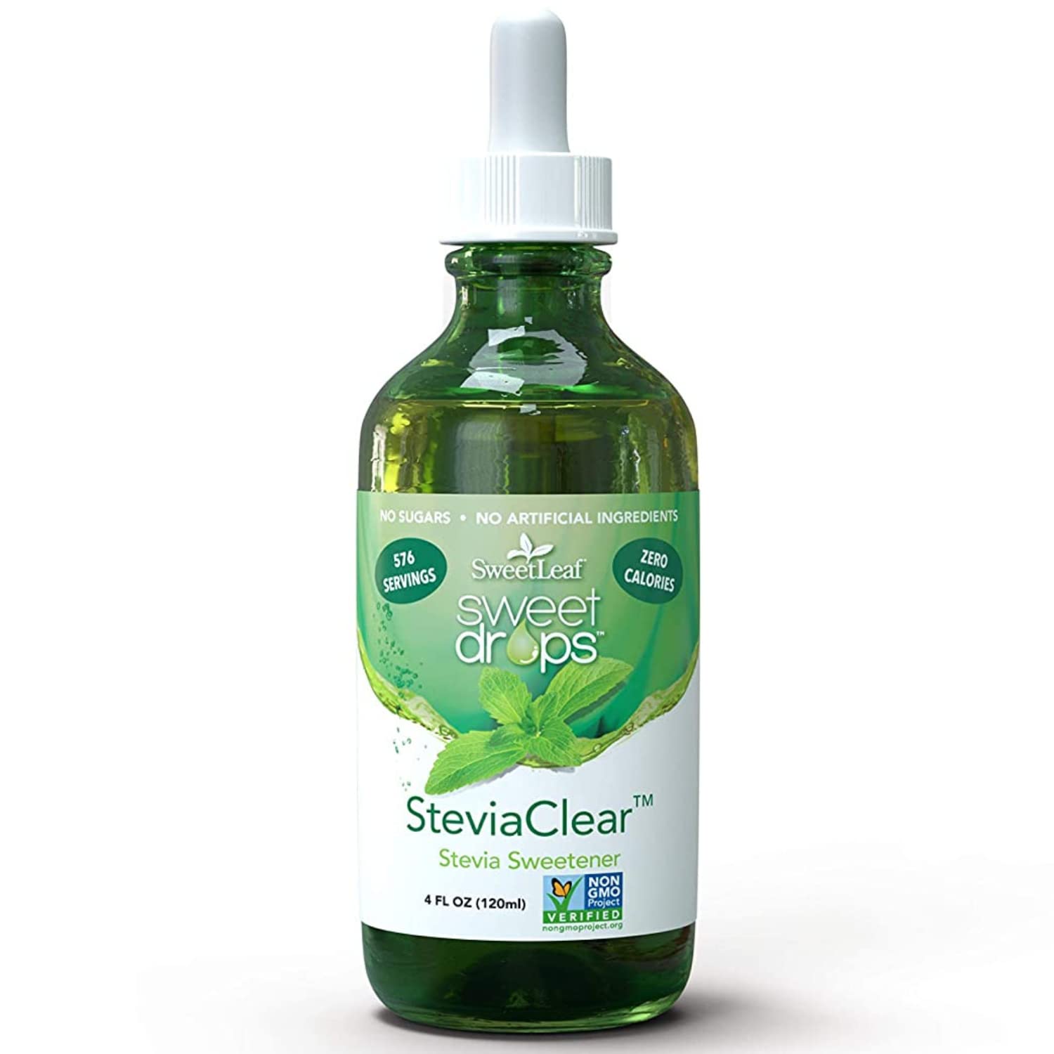 SweetLeaf Sweet Drops Liquid Stevia Sweetener, Stevia Clear, 4 oz