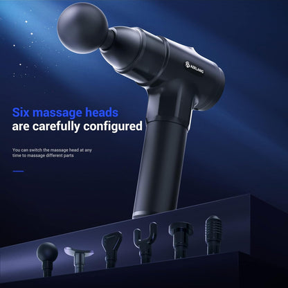 AERLANG Massage Gun, Deep Tissue Massager, Portable Muscle Massage Gun for Back Neck Muscle Relieve, Quiet Massager Gun 20 Variable Speeds Digital Display 6 Massage Heads and Carrying Case