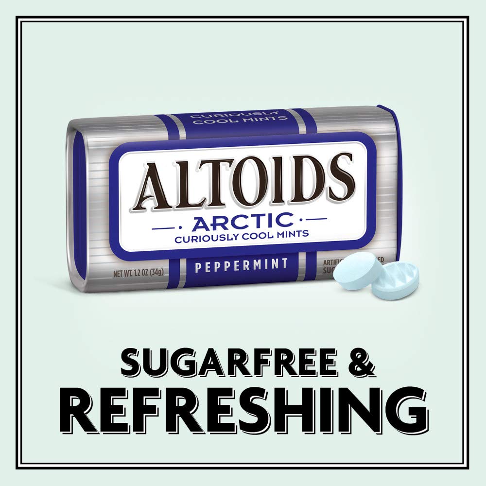 ALTOIDS Arctic Peppermint Mints, 1.2-Ounce Tin (Pack of 8)