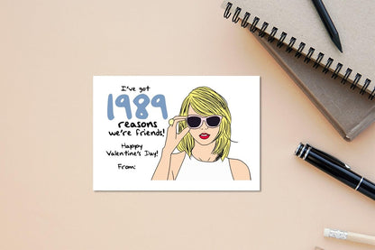 Swiftie Valentines Day Mini Cards - Classroom - Taylor Inspired - ts Friendship Gifts - Set of 24