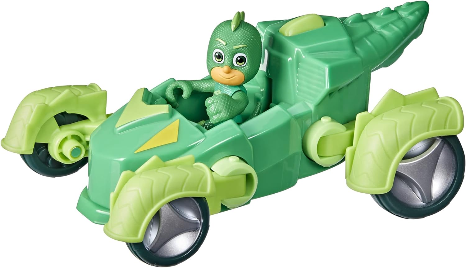 PJ Masks Gekko Deluxe Vehicle Preschool Toy, Gekko-Mobile Car with 2 Wheel Modes and Gekko Action Figure for Kids Ages 3 and Up