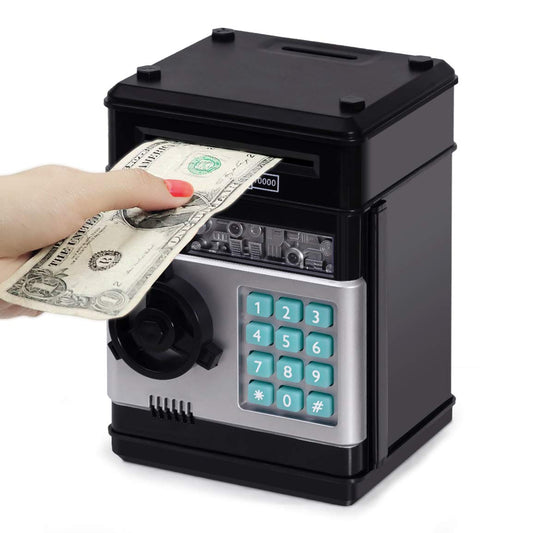 Refasy Piggy Bank Cash Coin Can ATM Bank Electronic Coin Money Bank for Kids-Hot Gift