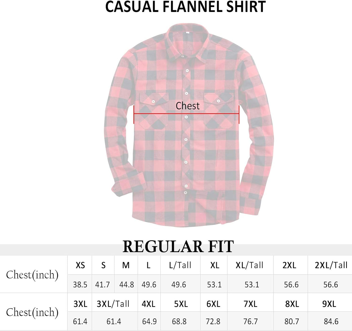 Alimens & Gentle Men's Button Down Regular Fit Long Sleeve Plaid Flannel Casual Shirts