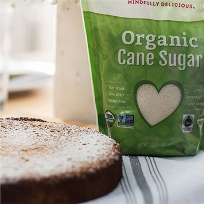 Wholesome Organic Cane Sugar, Fair Trade, Non GMO & Gluten Free, 10 Pound (Pack of 1) - Packaging May Vary