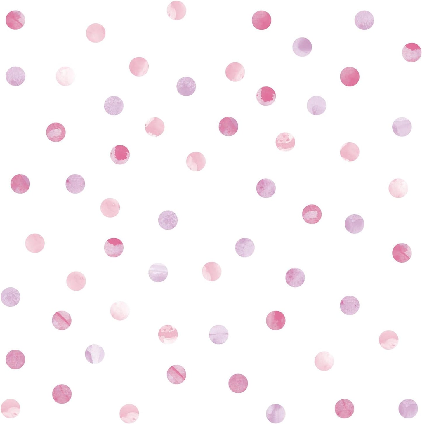 Wall Pops DWPK2466 Watercolor Dots Wall Art Kit, Pink 59 Count (Pack of 1)