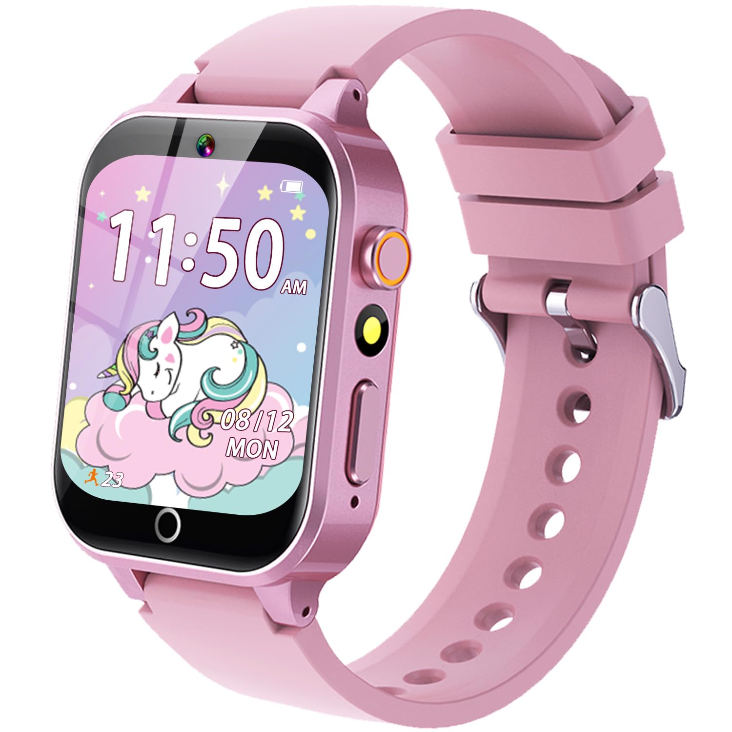 Kids Smart Watch Girls Gift for Girls Aged 6-12, HD TouchScreen Kids Watch with 26 Games Video Camera Music Pedometer Audiostory Learn Card Educational Toys Birthday Gifts for Girls Ages 5 6 7 8 9