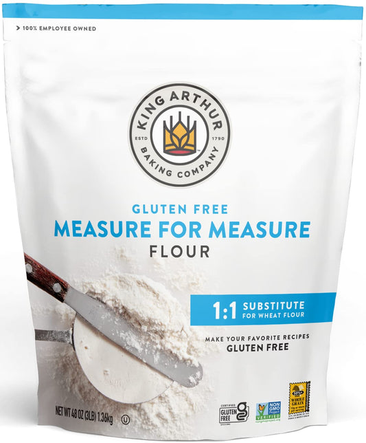 King Arthur, Measure for Measure Flour, Certified Gluten-Free, Non-GMO Project Verified, Certified Kosher, 3 Pounds, Packaging May Vary