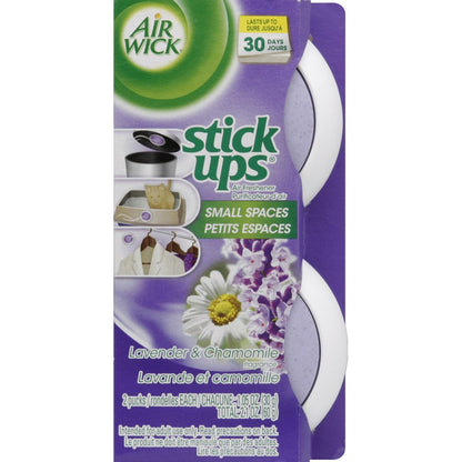 Air Wick Stick Ups Air Freshener, Lavender & Chamomile, 2ct