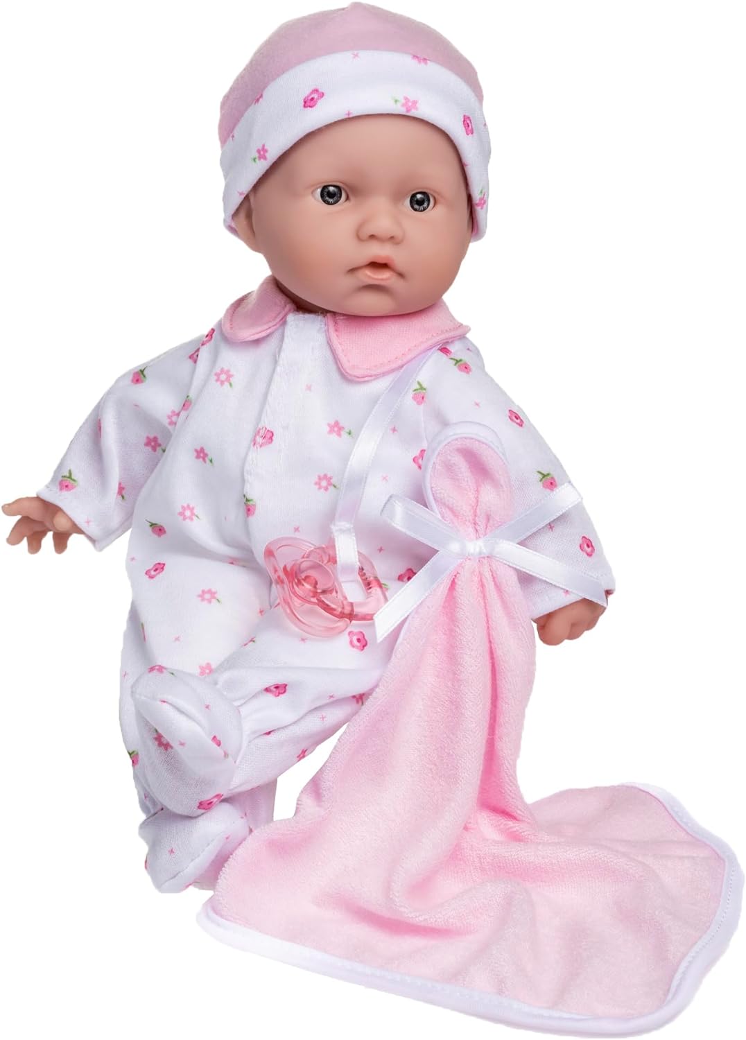 Caucasian 11-inch Small Soft Body Baby Doll | JC Toys - La Baby | Washable |Removable Pink Outfit w/ Hat & Blanket | For Children 12 Months +