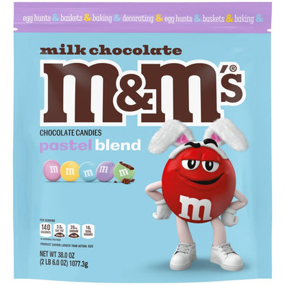 M&M'S Easter Milk Chocolate Candy, Party Size, 38 oz Bag