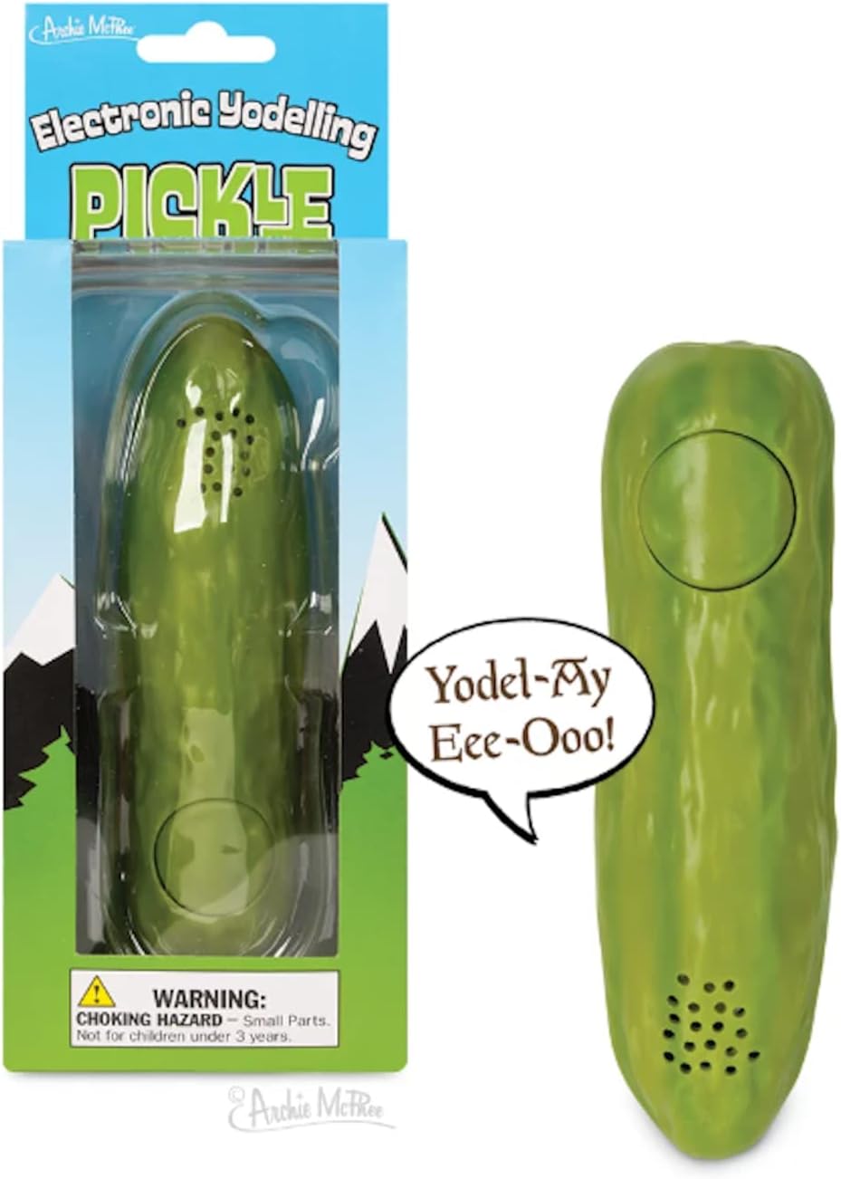 Archie McPhee Yodeling Pickle: A Musical Toy, Fun for All Ages, Great Gift, Hours of Mindless Entertainment