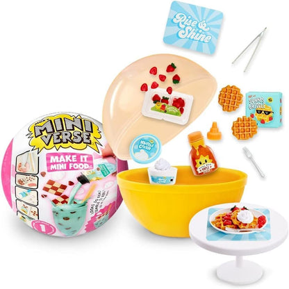 MGA's Miniverse Make It Mini Food Diner Series 1 Minis, Blind Packaging, DIY, Resin Play, Collectors, 8+