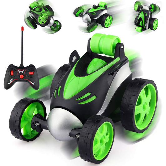 EpochAir Remote Control Car - Rc Stunt Car for Boy Toys, 360 Degree Rotation Racing Car, Rc Cars Flip and Roll, Stunt Car Toy for Kids (Green)