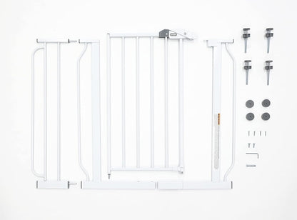 Regalo Easy Step 38.5-Inch Wide Walk Thru Baby Gate, Includes 6-Inch Extension Kit, Pressure Mount Kit, Wall Cups