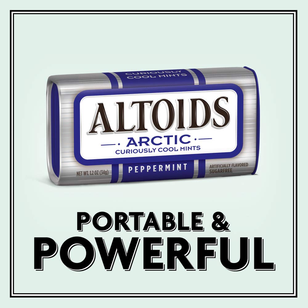 ALTOIDS Arctic Peppermint Mints, 1.2-Ounce Tin (Pack of 8)