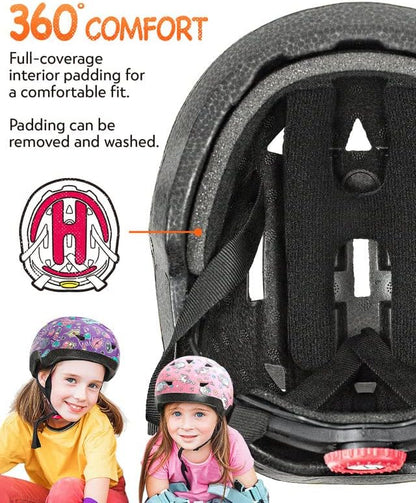 Kids/Toddler Bike Helmet for Infant/Baby to Children 1/2/3/4/5/6/7/8 Years Old, Kids Helmets Ages 5-8/8-14,Skateboard Helmets for Youth Boys and Girls